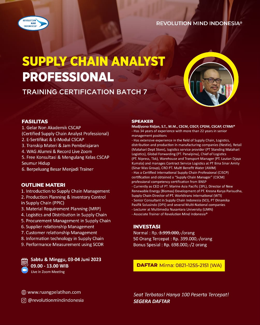 SUPPLY CHAIN ANALYST PROFESSIONAL TRAINING CERTIFICATION